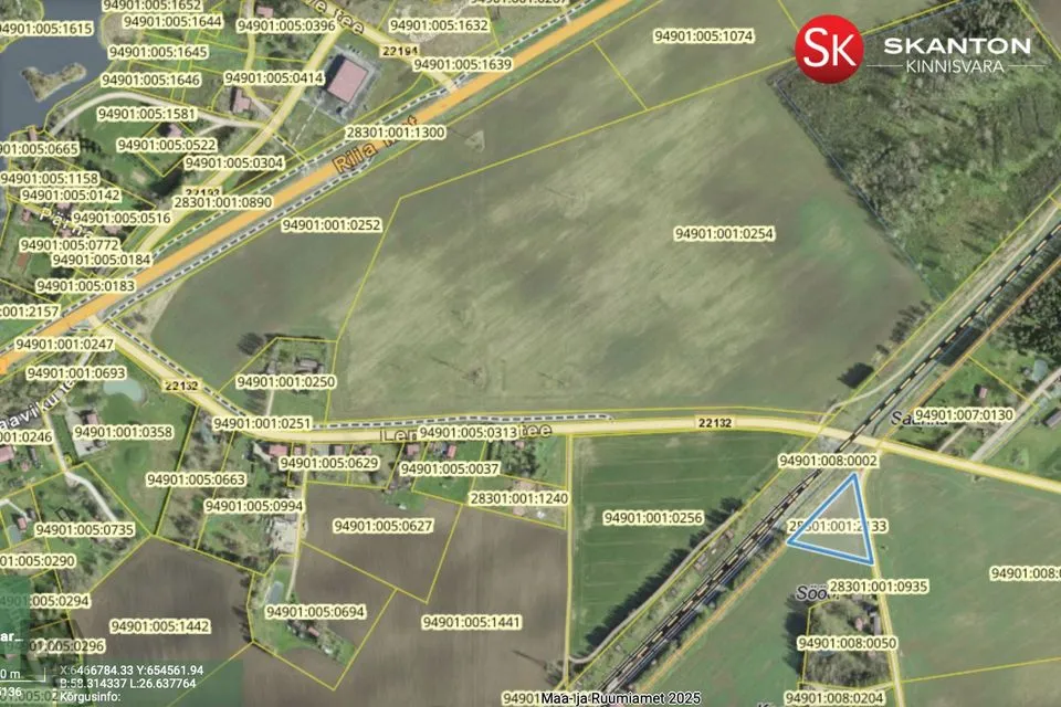 Cultivated land, 5016 m² land in Kambja vald, Laane küla - photo 3