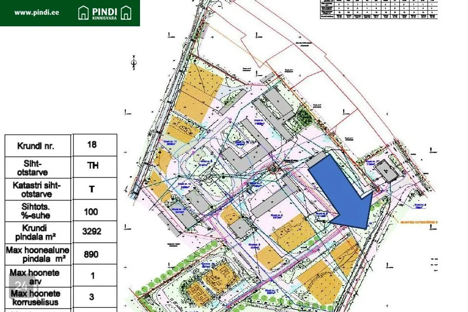 Tootmismaa, 2916 m² Maa  -  Väike-Maarja vald, Väike-Maarja alevik - foto 3
