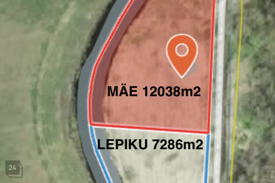 Maatulundusmaa, 12038 m² Maa  -  Lüganuse vald, Lohkuse küla