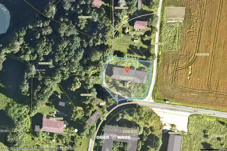 Tootmismaa, 2165 m² Maa - Põlva vald, Vardja küla
