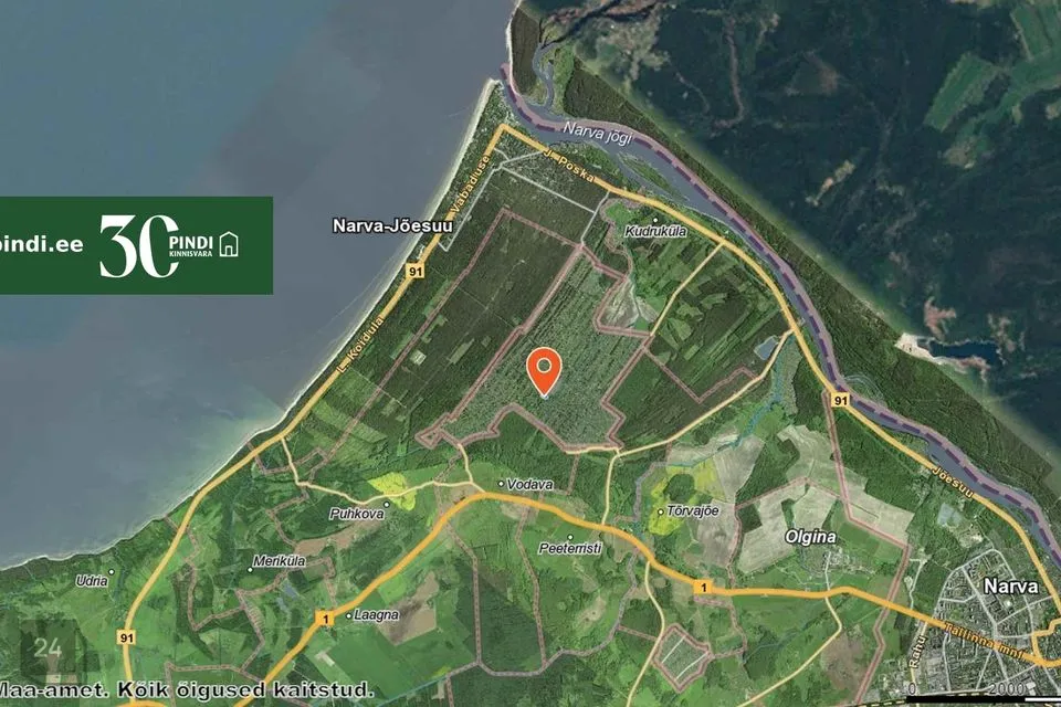 Elamumaa, 1183 m² Maa  -  Narva linn