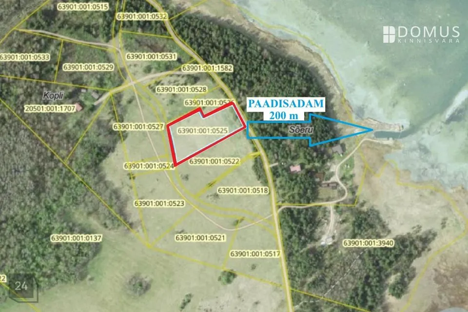 Земля жилой застройки, 5044 m² участок в Hiiumaa vald, Kukka küla