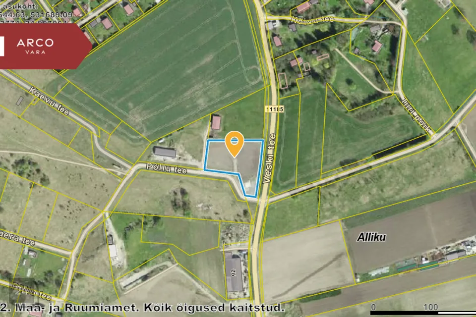 Elamumaa, 4681 m² Maa  -  Saue vald, Alliku küla