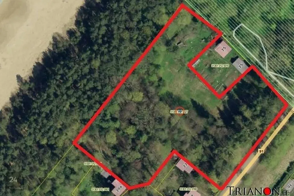 Residential land, 10657 m² land in Narva-Jõesuu linn, Narva-Jõesuu linn