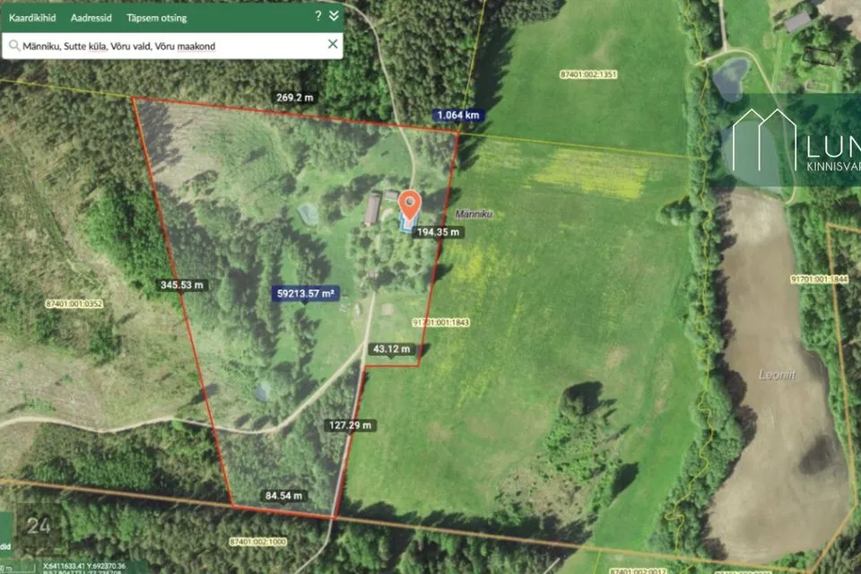 4-toaline Maja  -  Võru vald, Sutte küla - foto 2