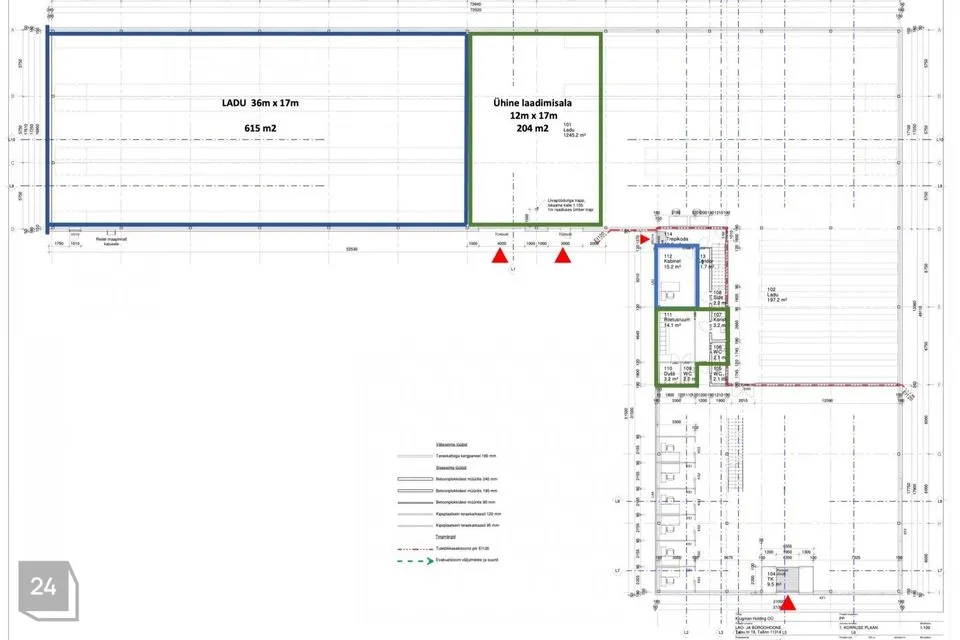 Ladu või Tootmine, 615 m² Äripind - Tallinn, Kristiine linnaosa - foto 3
