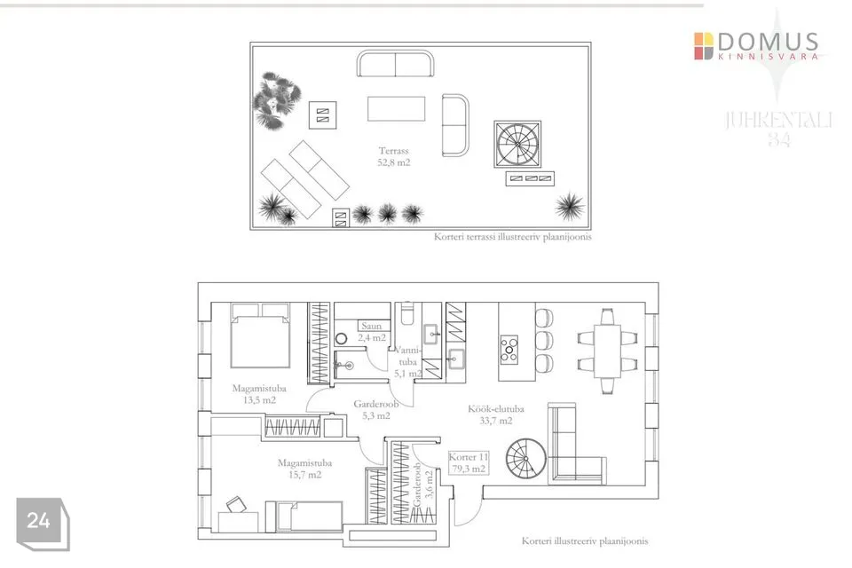 3-toaline Korter  -  Tallinn, Kesklinna linnaosa - foto 4