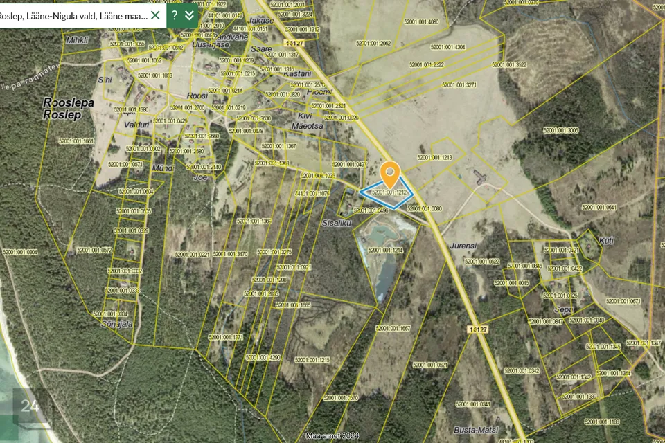 Elamumaa, 11000 m² Maa  -  Lääne-Nigula vald, Rooslepa küla / Roslep - foto 4