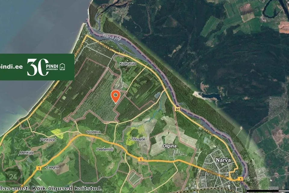 Elamumaa, 1057 m² Maa  -  Narva linn