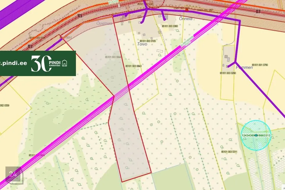 Maatulundusmaa, 58284 m² Maa  -  Narva-Jõesuu linn, Vodava küla - foto 2