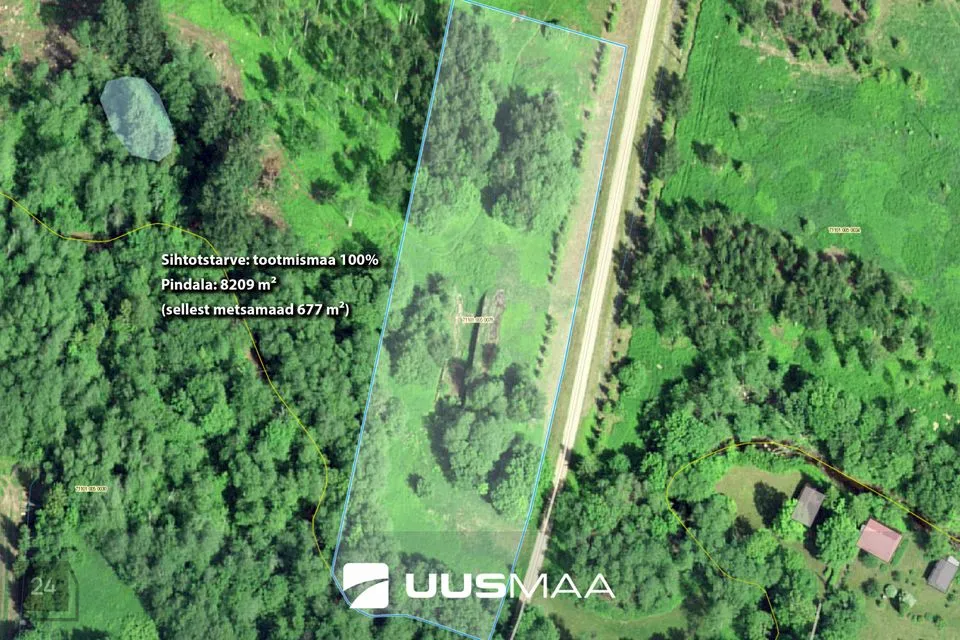 Земля производственного назначения, 8209 m² участок в Saarde vald, Tõlla küla