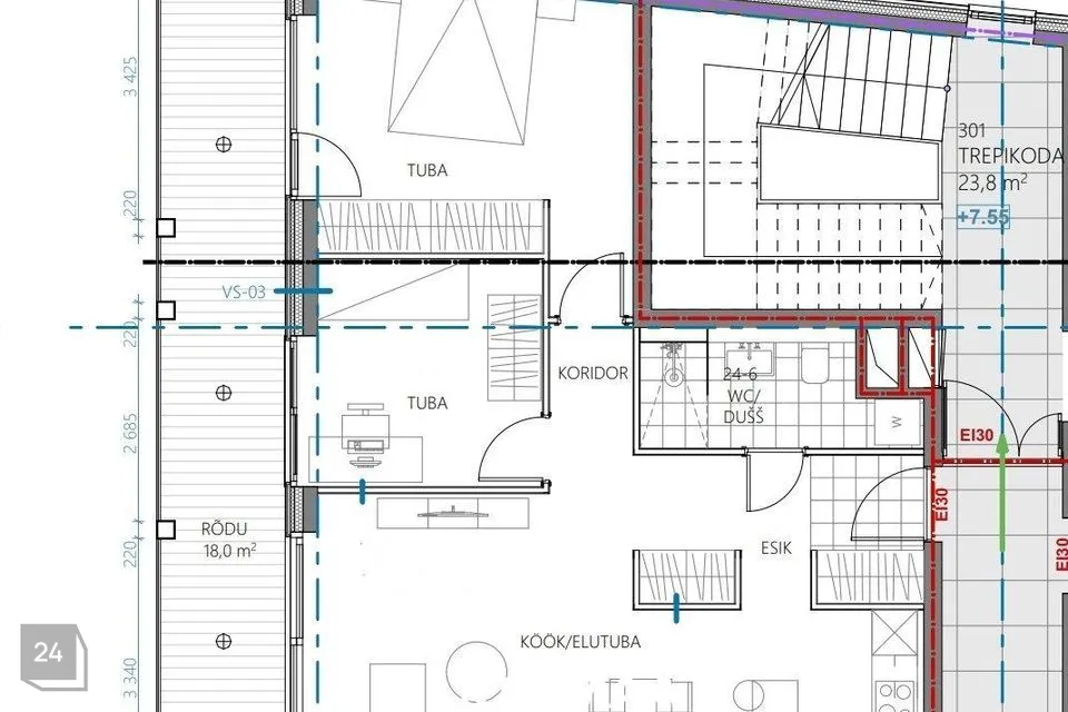 3-toaline Korter - Pärnu linn, Pärnu linn - foto 2