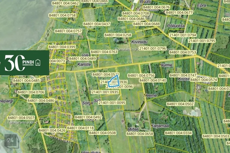 Elamumaa, 4655 m² Maa - Häädemeeste vald, Tahkuranna küla - foto 2