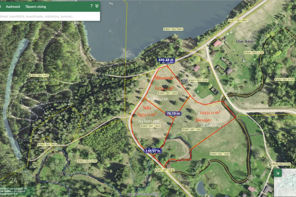 Maatulundusmaa, 6951 m² Maa  -  Türi vald, Kolu küla - foto 3