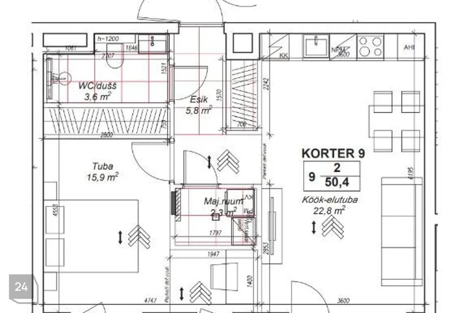 2-toaline Korter - Tallinn, Haabersti linnaosa - foto 5