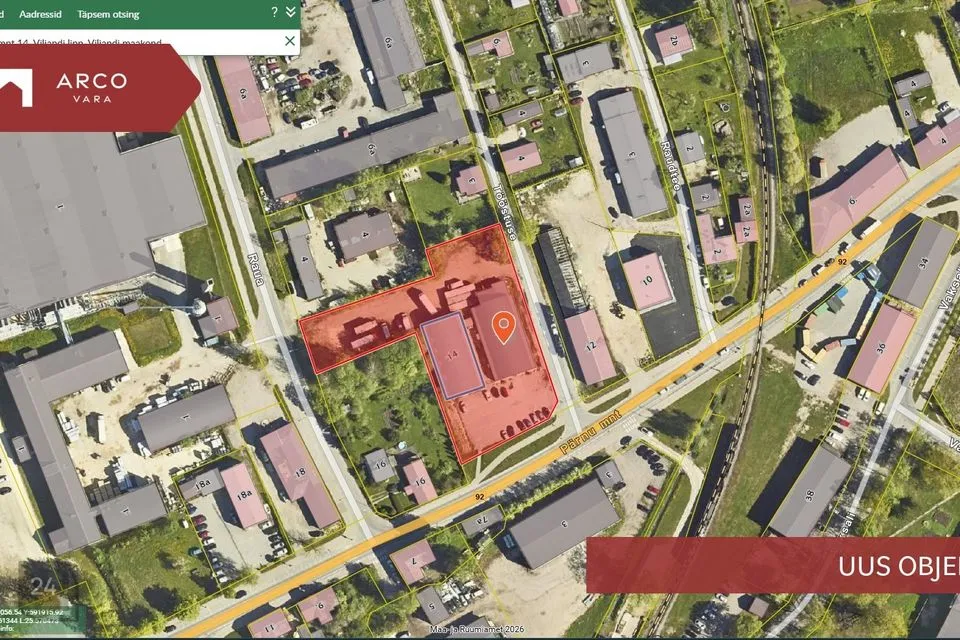 Ärimaa, 4357 m² Maa - Viljandi linn - foto 3