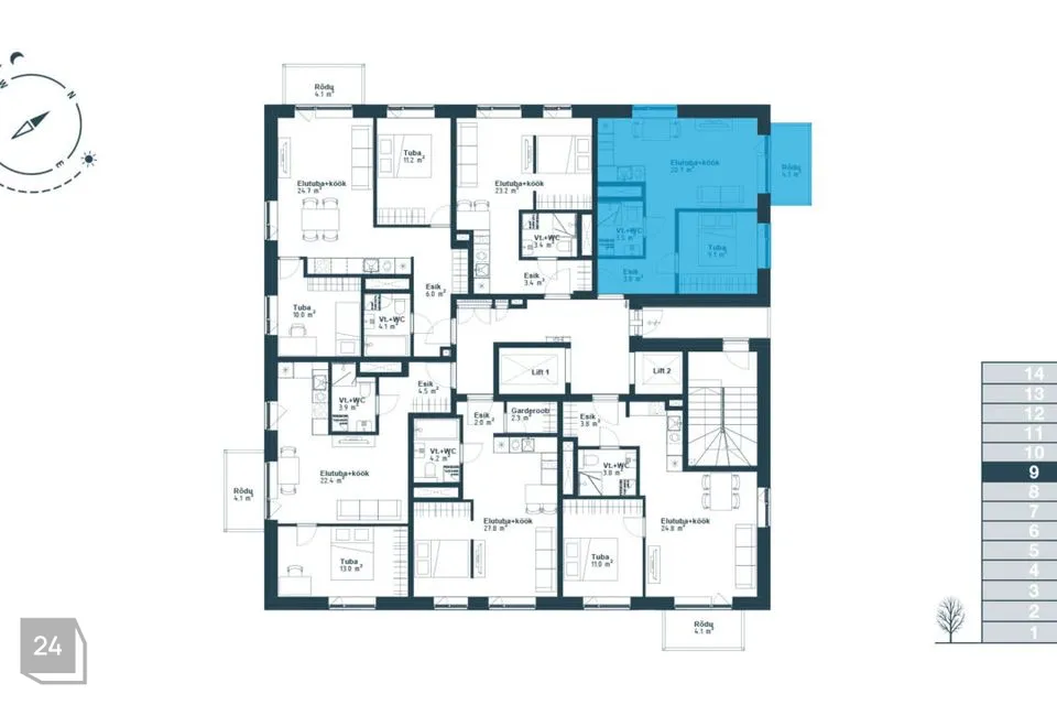 2-toaline Korter  -  Tallinn, Haabersti linnaosa - foto 3