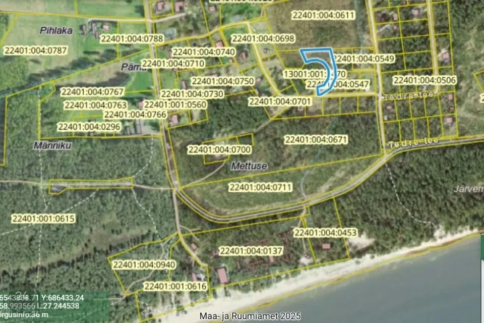 Земля жилой застройки, 2843 m² участок в Alutaguse vald, Kauksi küla - фото 5