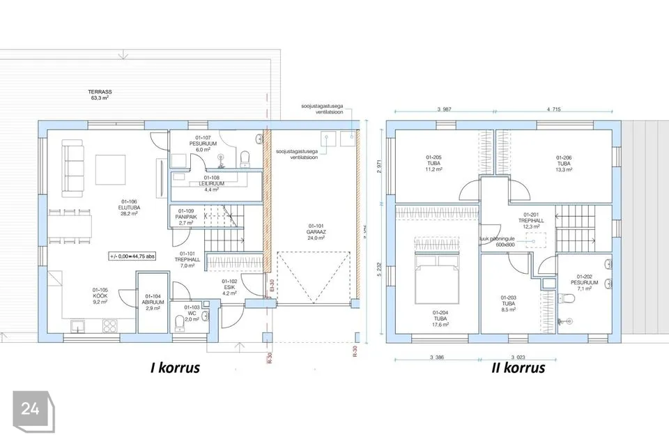 Paarismaja, 5-toaline Majaosa - Raasiku vald, Igavere küla - foto 5