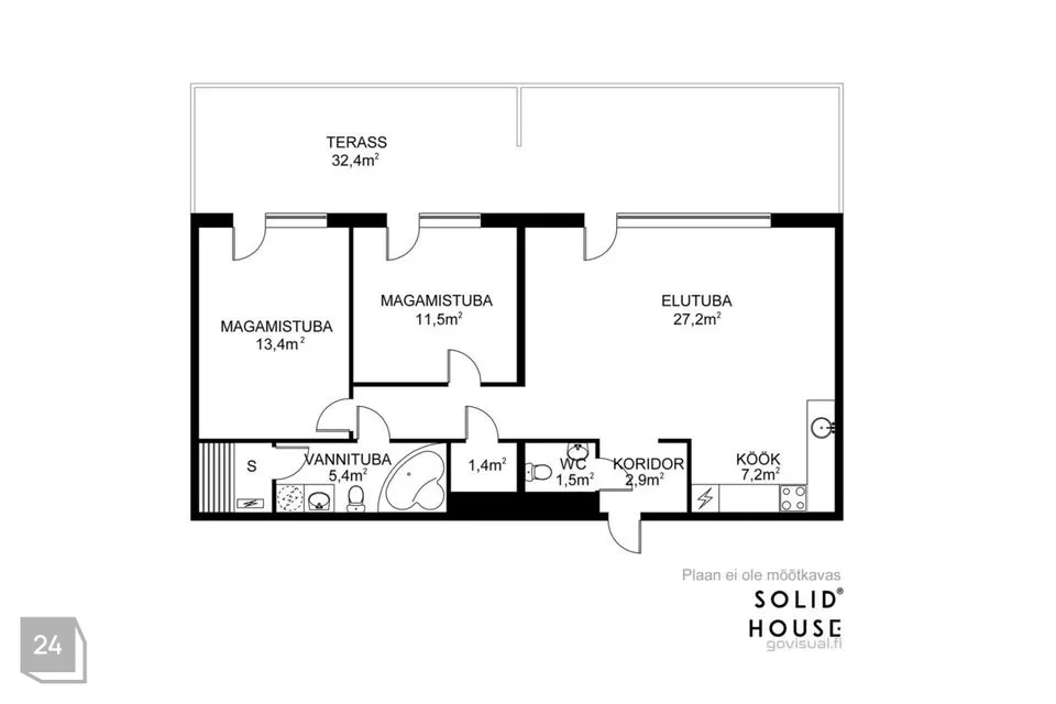 3-room apartment in Rae vald, Peetri alevik - photo 3