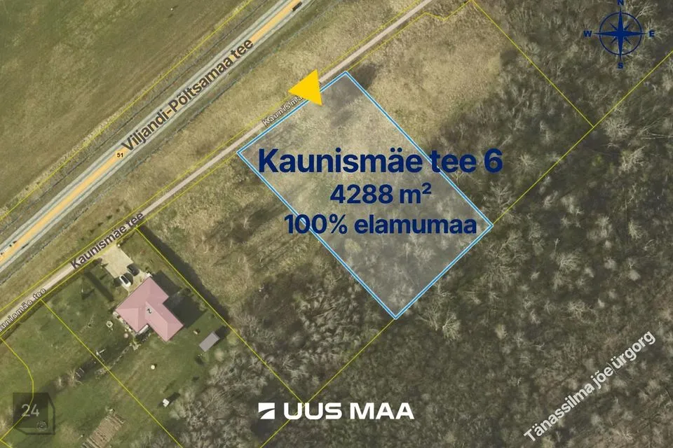 Elamumaa, 4288 m² Maa  -  Viljandi vald, Peetrimõisa küla - foto 4