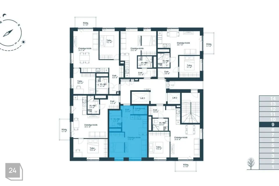 1-toaline Korter  -  Tallinn, Haabersti linnaosa - foto 3