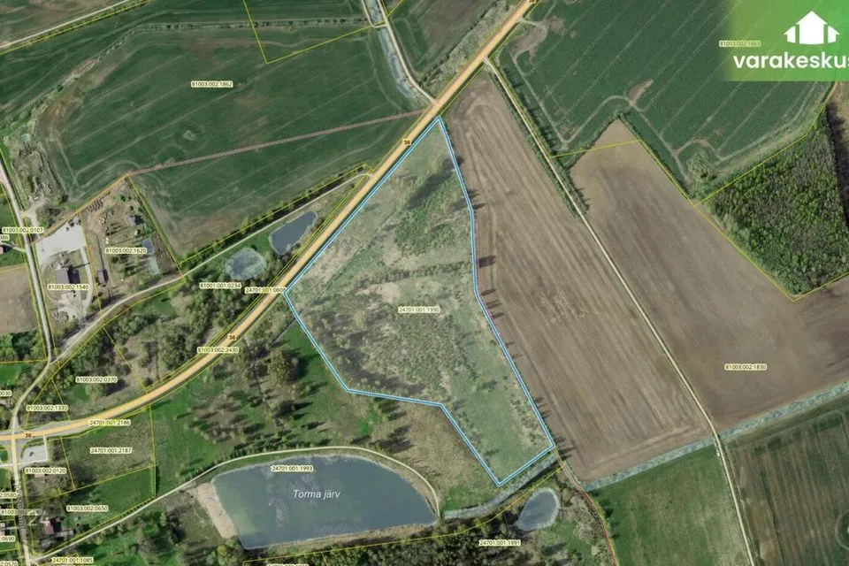 Maatulundusmaa, 74631 m² Maa - Jõgeva vald, Torma alevik - foto 3