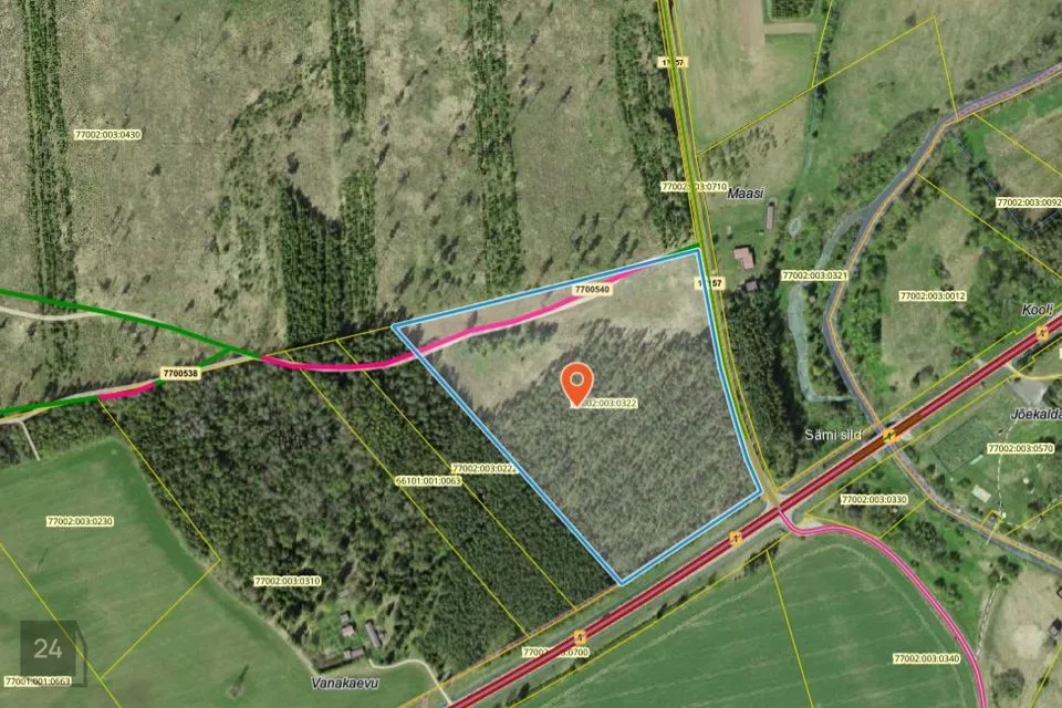 Maatulundusmaa, 54566 m² участок в Rakvere vald, Muru küla