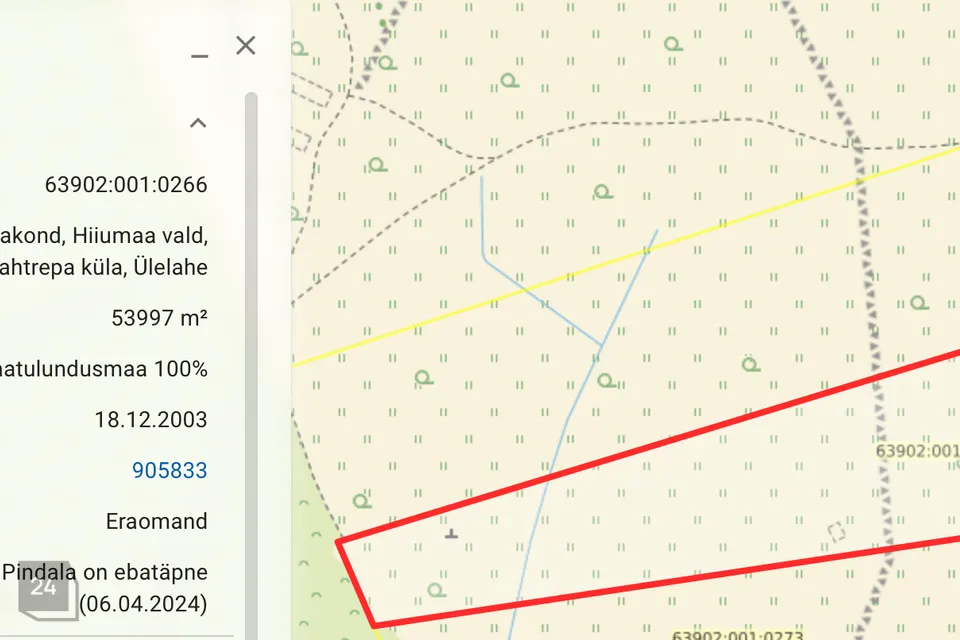 Maatulundusmaa, 53997 m² Maa - Hiiumaa vald, Vahtrepa küla - foto 3