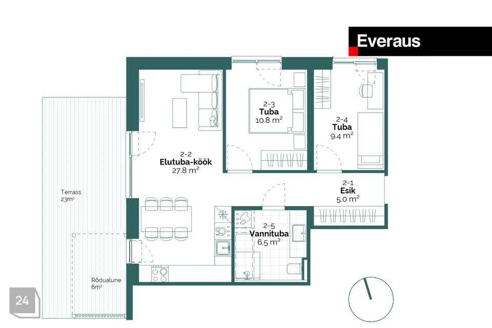 3-room apartment in Kiili vald, Luige alevik - photo 2