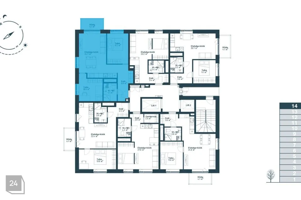 3-toaline Korter  -  Tallinn, Haabersti linnaosa - foto 3