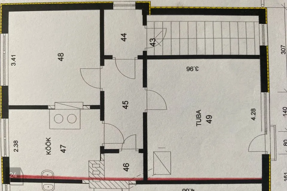 2-toaline Korter  -  Rakvere linn