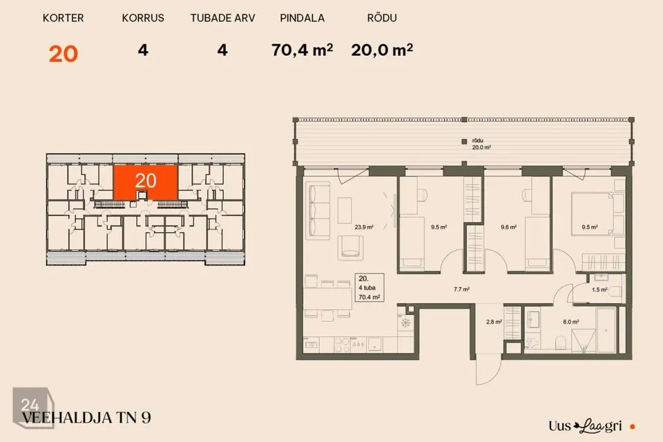4-toaline Korter - Saue vald, Laagri alevik - foto 2