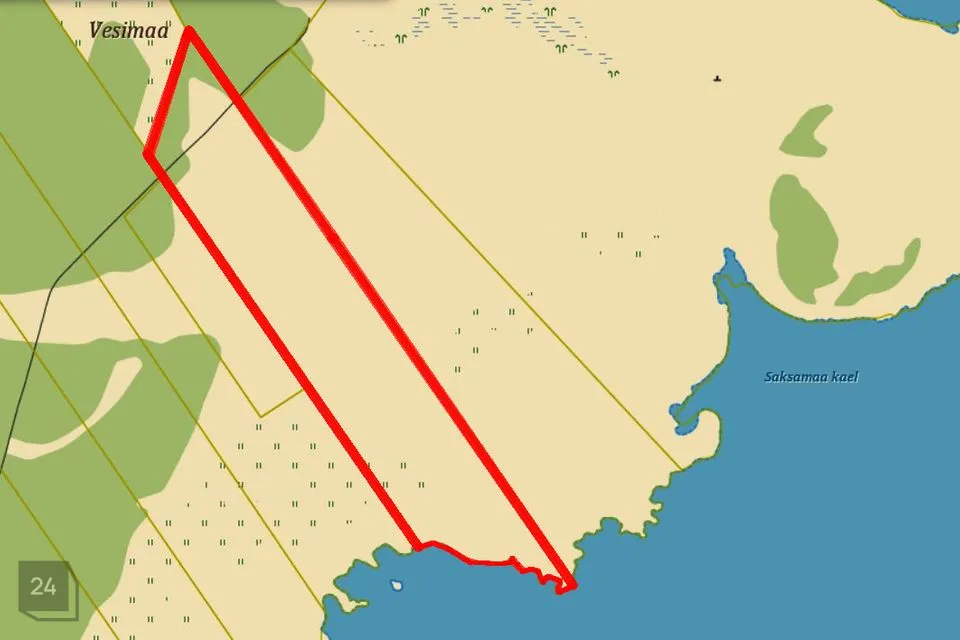 Land under protection or Residential land, 75360 m² land in Hiiumaa vald, Esiküla