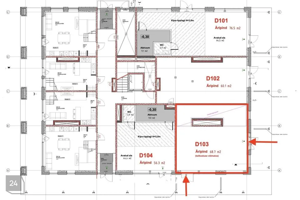 Teenindus või Toitlustus, 68 m² Äripind - Tallinn, Põhja-Tallinna linnaosa - foto 4
