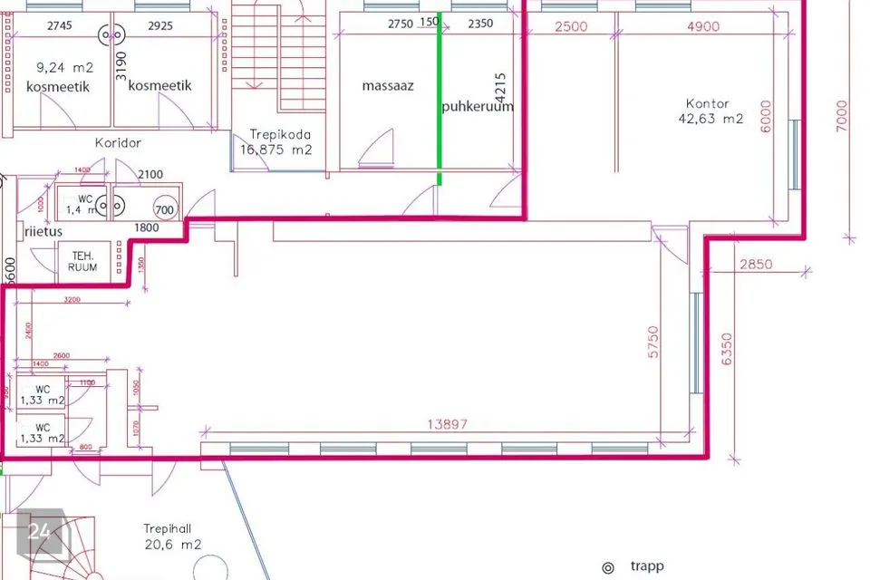 159 m² Äripind  -  Tallinn, Kesklinna linnaosa - foto 2