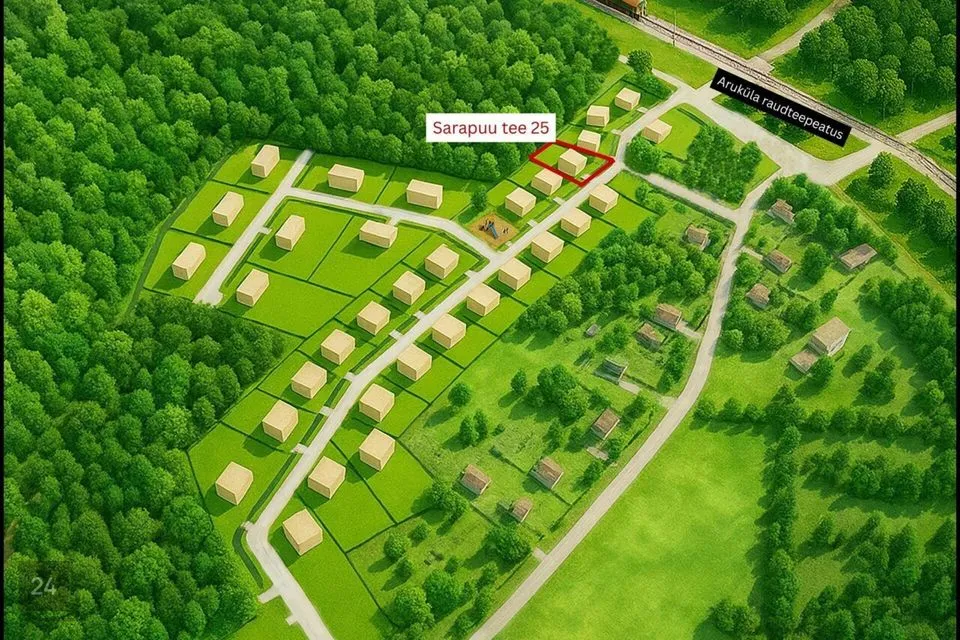 Elamumaa, 1236 m² Maa - Raasiku vald, Aruküla alevik