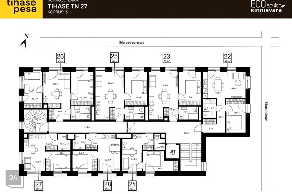 3-toaline Korter  -  Tallinn, Kristiine linnaosa - foto 5