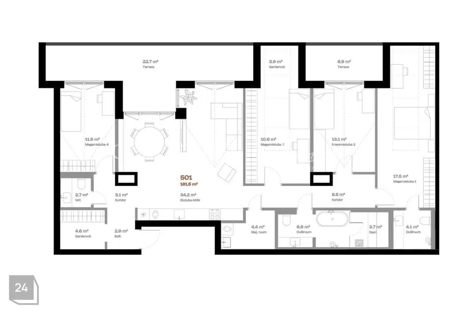 5-toaline Korter - Tallinn, Põhja-Tallinna linnaosa - foto 3