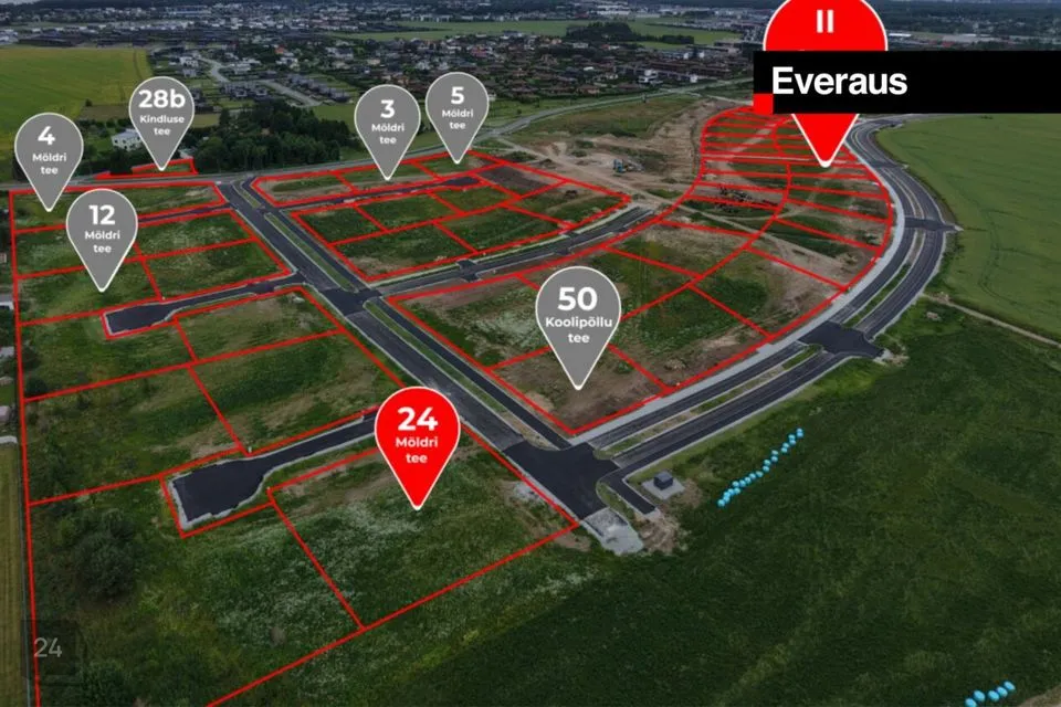Elamumaa, 1500 m² Maa  -  Rae vald, Järveküla