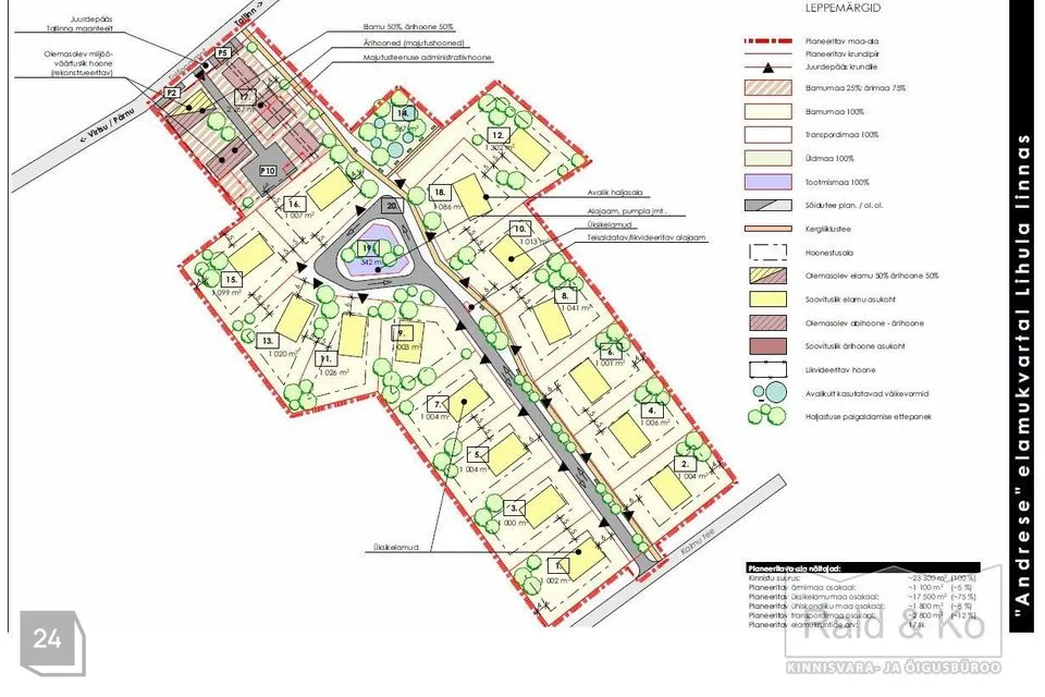 Земля жилой застройки или Земля коммерческого назначения, 23300 m² участок в Lääneranna vald, Lihula linn