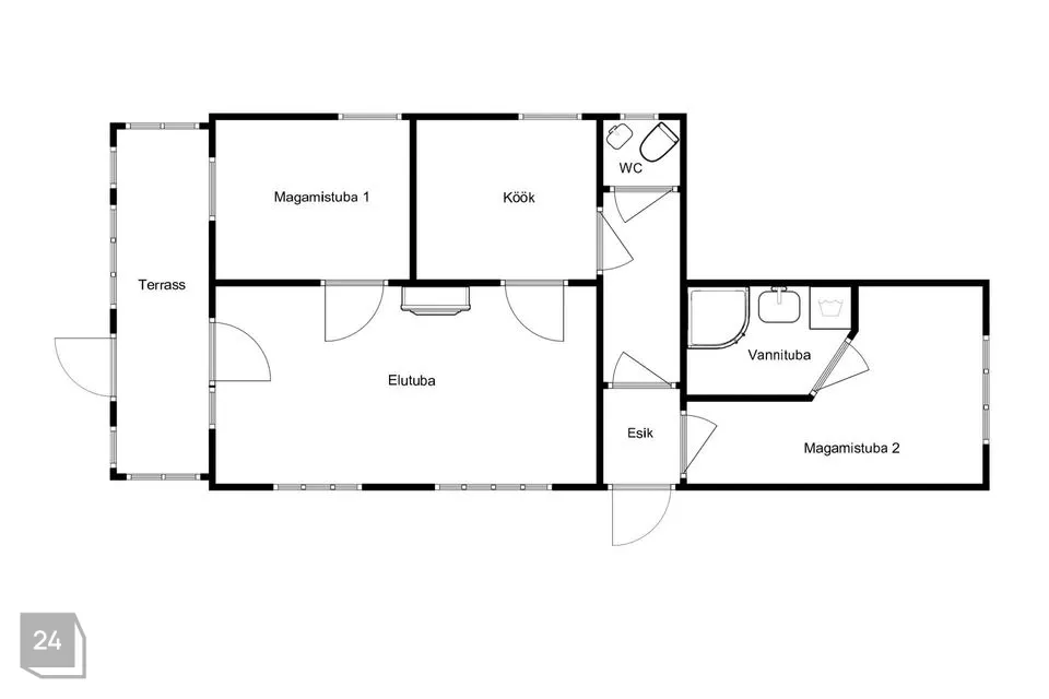 3-toaline Suvila  -  Saue vald, Kaasiku küla - foto 3