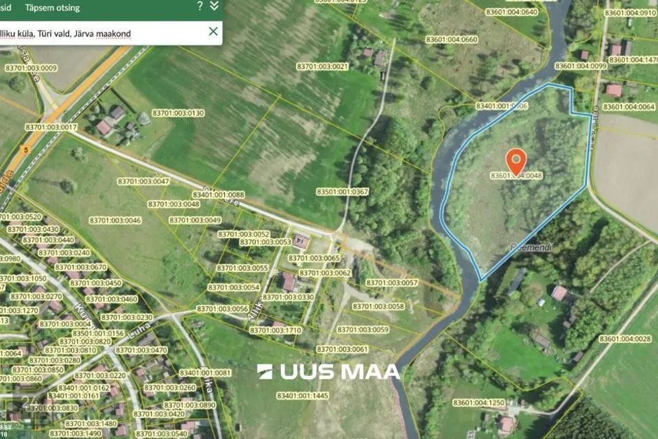 Maatulundusmaa, 22653 m² участок в Türi vald, Türi-Alliku küla - фото 2