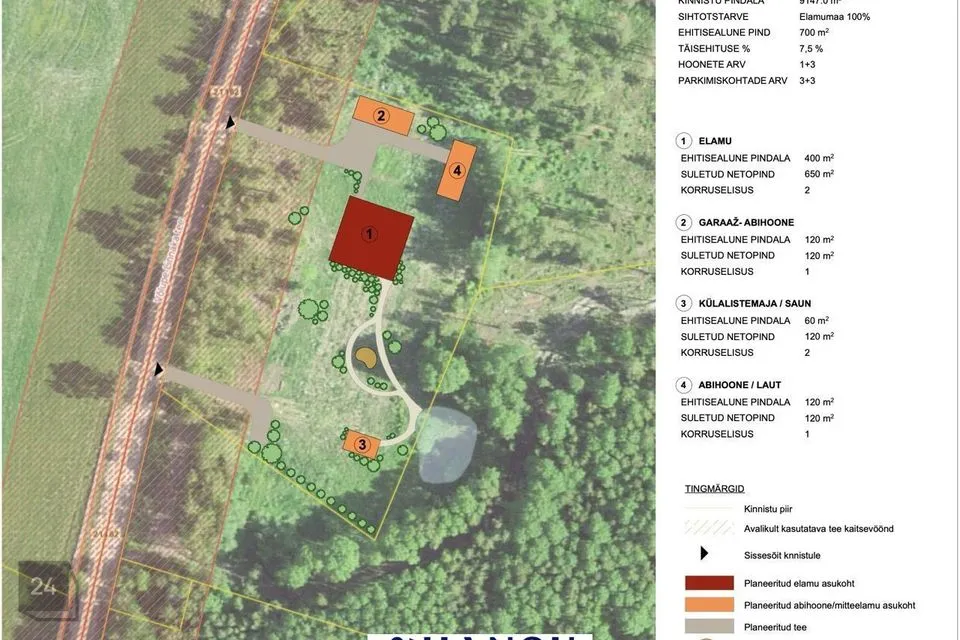 Elamumaa, 9482 m² Maa  -  Saaremaa vald, Roobaka küla