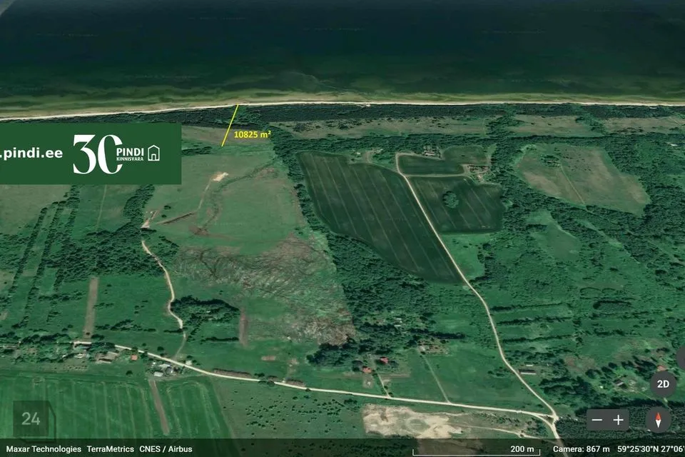 Maatulundusmaa, 10825 m² Maa  -  Lüganuse vald, Moldova küla - foto 2