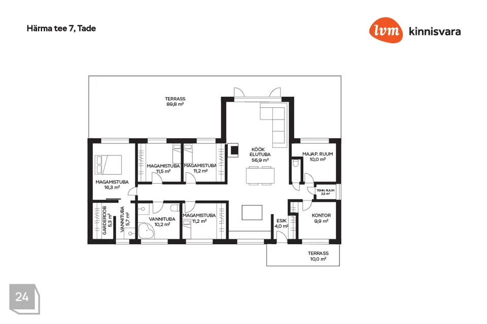Elamumaa, 2240 m² Maa - Kose vald, Tade küla - foto 5