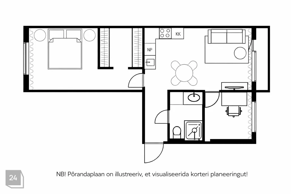 3-комнатная Квартира в Tallinn, Mustamäe linnaosa - фото 5