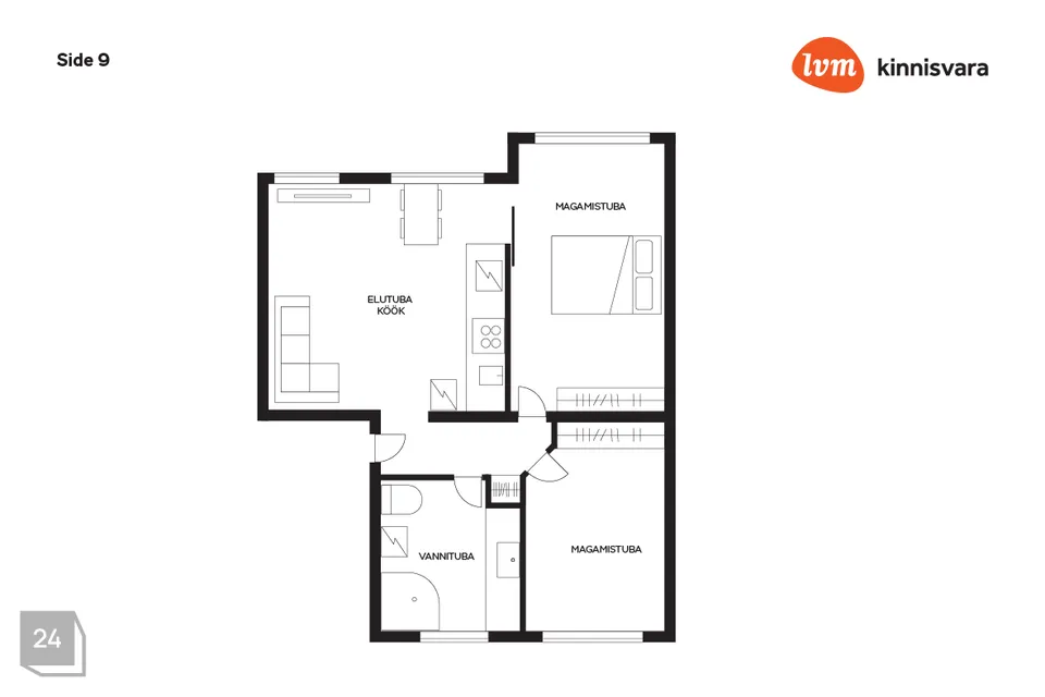 3-toaline Korter - Pärnu linn, Pärnu linn - foto 3