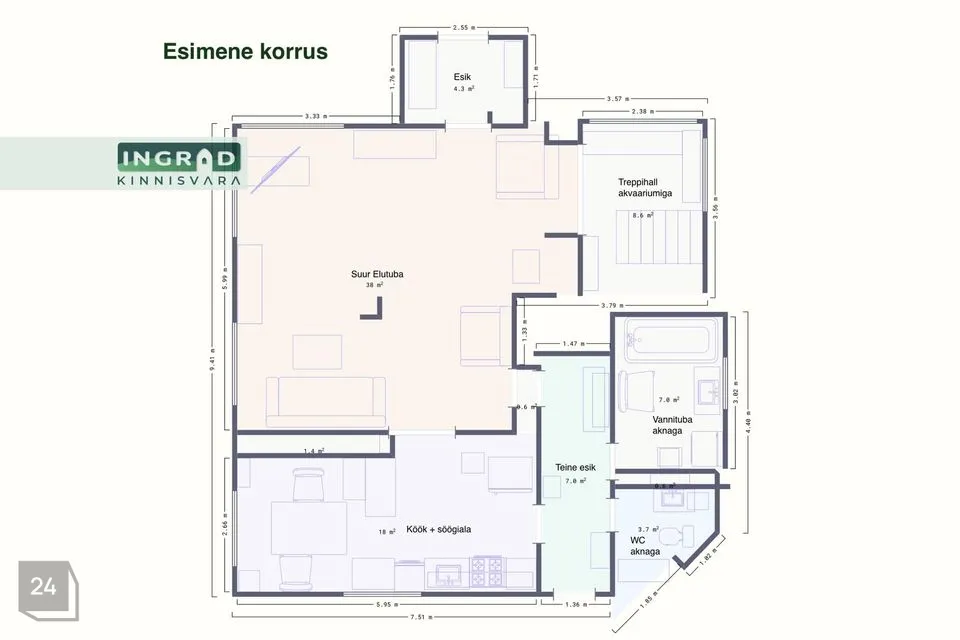 4-toaline Maja  -  Jõelähtme vald, Uusküla - foto 2