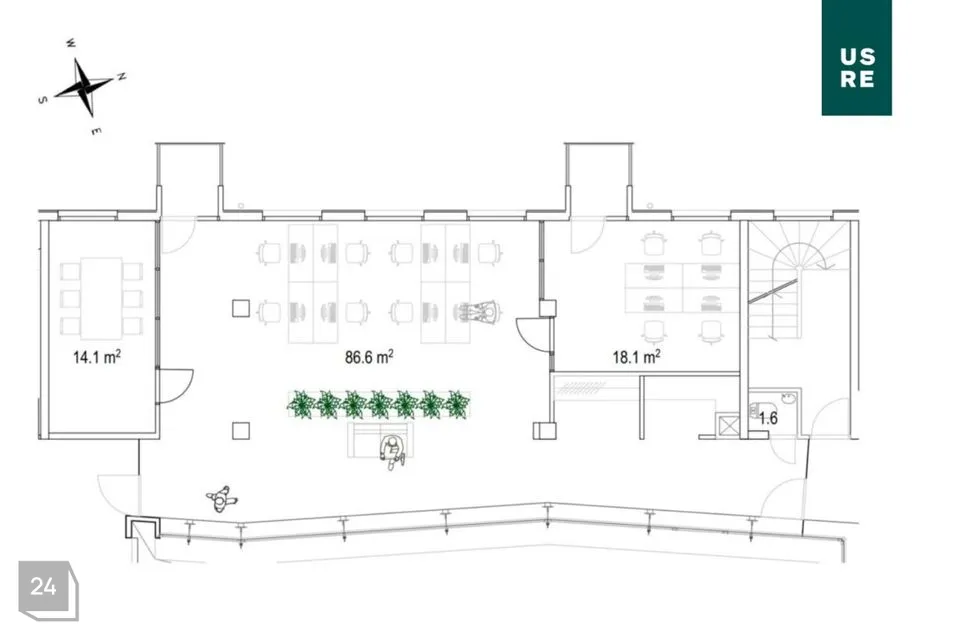 Büroo, 125 m² Äripind  -  Tallinn, Kesklinna linnaosa - foto 2